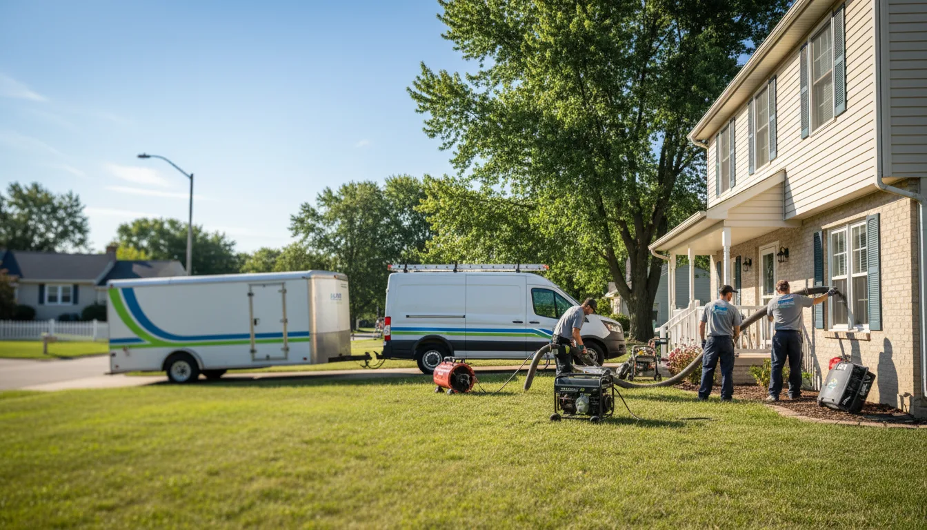 Flooded Basement Restoration And Cleanup With Repair in Jeromesville, OH near me